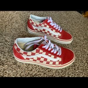 Old skool checkerboard vans